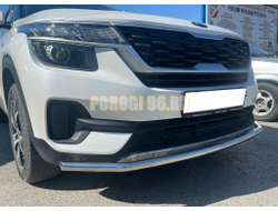 Защита переднего бампера Папа Тюнинг d42 для KIA Seltos 2020-