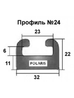 Склиза графитовая GARLAND 24-64.00-1-01-12 профиль: 24 (163 см) для снегоходов Polaris RMK 600/RMK 800/SWITCHBACK/INDY/RUSH PRO/AXYS PRO RMK