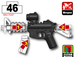 М4 - основа с оптикой, перламутровый черный
