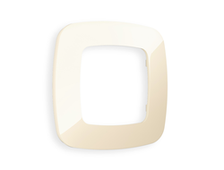 Рамка 1-я Бежевый глянец, коллекция ECTA - Ambrella Volt - OMEGA