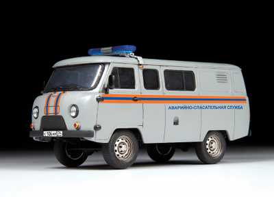 Сборная модель: (Звезда 43002) УАЗ 3909 "Аварийно-спасательная служба"