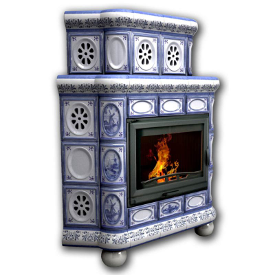 Изразцовый камин КимрПечь Медальон