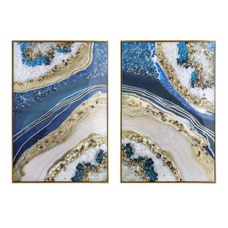 Комплект фактурных картин с абстрактным сюжетом