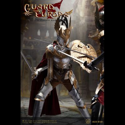 Рыцарь-стражница в серебряной броне  - Коллекционная ФИГУРКА 1/6 Eagle Knight Guard Silver armor Version (ALS010) - POPTOYS