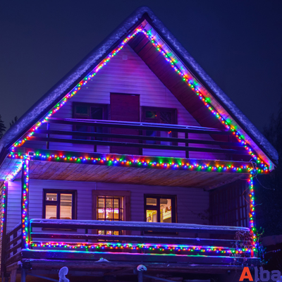 Гирлянда-нить 10 м, 220В, МУЛЬТИ, IP65, провод ПВХ, статика