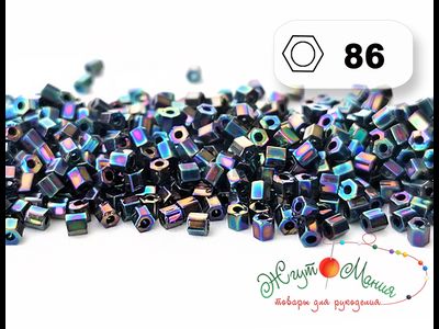 TOHO HEXAGON 86 Metallic Rainbow Iris
