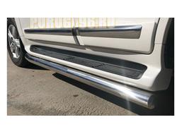 Защита штатного порога d60 для Toyota Land Cruiser 200 2013-2015