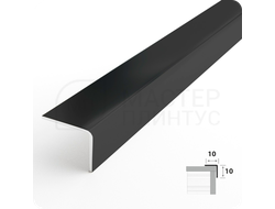 Декоративный уголок из нержавеющей стали AISI 304 10х10 мм. зеркало черный