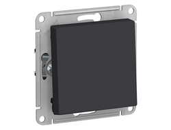 Выключатель 1-клавишный, карбон, серия Atlas Design