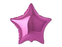Звезда Розовая блестящая