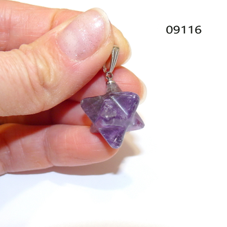 Меркаба - аметист арт.09116: подвеска ~4,5г - 13*13мм
