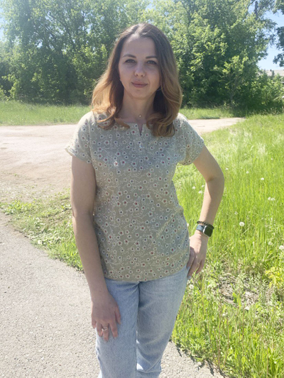 Блузка 478-04230 бежевый