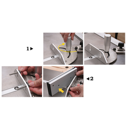 Упор с линейкой и ограничителем для транспортира "V.PRO"