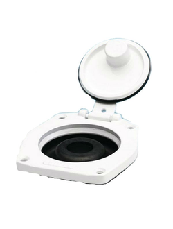 Палубная крышка из алюминия Whale Metal 4 Hole DP3804 105 x 120 мм белая
