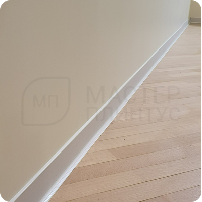 Плинтус ХДФ Dollken S100 100мм Х 2,575 м 1013/5012 Белый