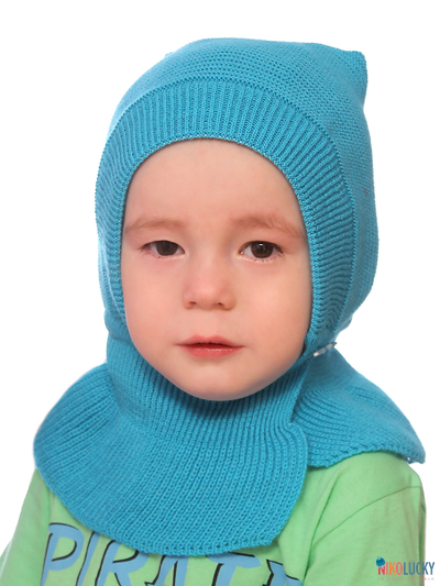 Шапка-шлем "Кроха" 20201-05, цвет бирюзовый, р. 44-46