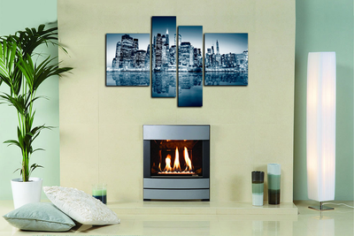 Модульная картина "Зеркальный город"