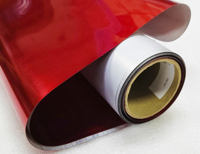 Термопленка "SEF" METALFLEX ЗЕРКАЛЬНЫЙ 03 RED, 50 мкм