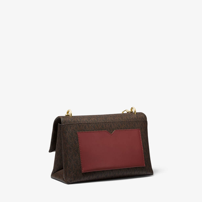 Сумка Майкл Корс CECE MEDIUM коричнево-бордовая