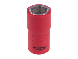 Головка торцевая диэлектрическая шестигранная 3/8", 15 мм KING TONY 3335VE15M
