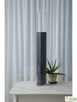 Насыпная свеча "Цилиндр 100 см", чёрная "Графит"