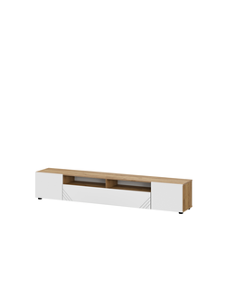 Байкал Тумба для телевидеоаппаратуры SAFE Дуб Дуб Золотой/Белый матовый