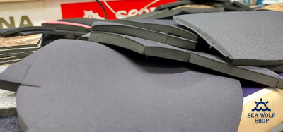 Неопрен заплатки кусочки 2-3-5-7-9 мм ткань/ткань в ассорти