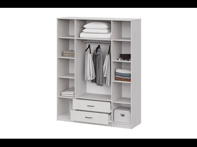 Шкаф ШК 1 (Серия 2) (Ясень анкор светлый), Ш 1601* В 2050* Г 520 мм