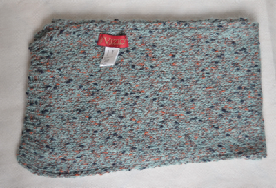 Голубой меланжевый шарф италия Vizio 6147 фото