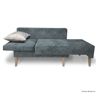 Кушетка Лилия-2, Серая/слоновая кость, правая (модификация 1)