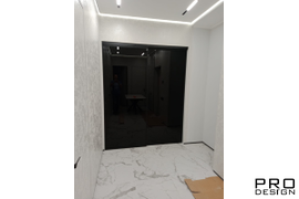 Раздвижная перегородка Pro Design Loft System с черным триплексом