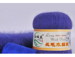 Пух норки Состав: Пух норки - 90% Полиамид - 10% метраж: 350 м вес: 50 г цвет сирень