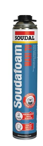 Soudal Soudafoam Maxi 70 пистолетная пена 12*870мл