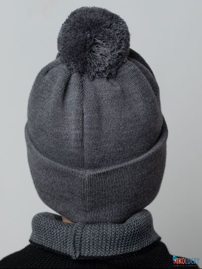 Шапка  22101-02, цвет темно-серый р. 54