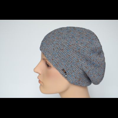 Vizio Италия 7085 В берет серый с голубым фото