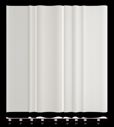 Гипсовая 3D панель "Енисей"