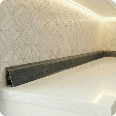 Плинтус для столешницы CEZAR BL44 105 Гранит верчелли антрацит
