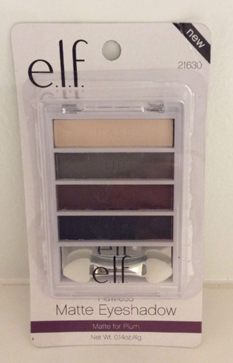 Палитра теней 4 цвета E.L.F. Essential Matte for Plum (без упаковки)