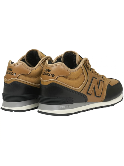 New Balance 574 Mid Brown Black с мехом