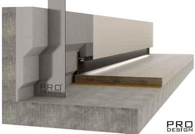 Шаблон для монтажа Теневого плинтуса, сталь 2*50/60*500 мм