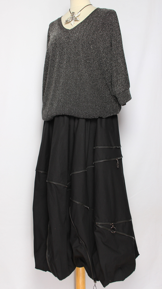 ДЖЕМПЕР  "ЛЮРЕКС ТОНКИЙ" вискоза золото, серебро, синий, черный р.48-62