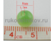 бусина кошачий глаз(синтетическая), диаметр-8 мм, цвет-зеленый, 5 шт/уп