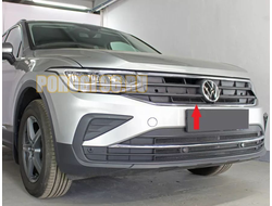 Защита радиатора для Volkswagen Tiguan 2020- black верх