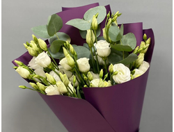 Букет из эустом "Пурпурный"