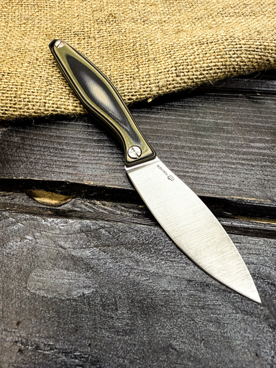 Фрикционный складной нож Канадец Малый сталь AUS10Со, рукоять G10 тайга