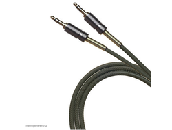 Кабель AUX  R2  Резиновый NEW с пружинкой (grey) 25pcs