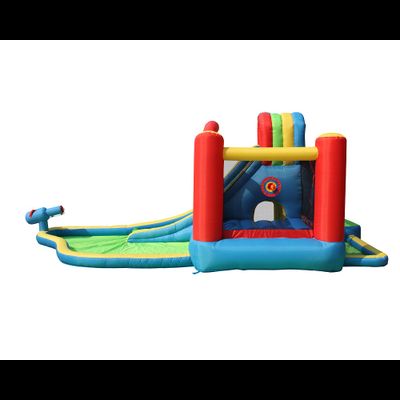 Батут Happy Hop и водная горка «Всплеск волны»