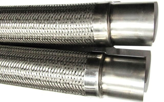 МРВД Металлорукав высокого давления из нержавеющей стали с патрубками под приварку