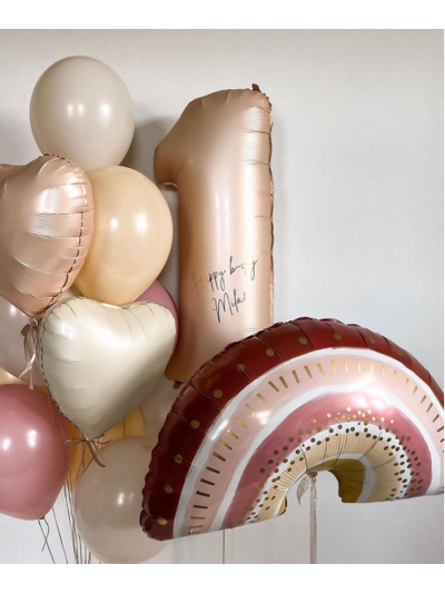 Сет "Пудра" (11 шаров + 1 цифра)