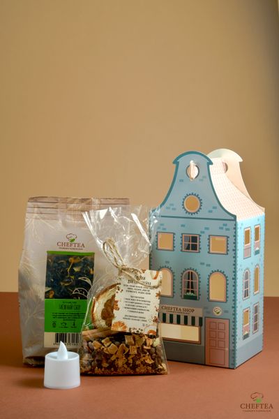 Набор "Голландский домик CHEFTEA" (чай 200г)